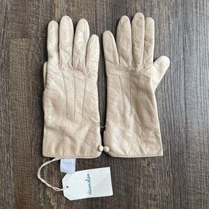Steven Alan Classic Leather Glove in Ivory, Size L - NWT